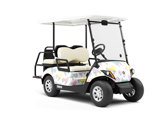 Pastel Quads Sport Wrapped Golf Cart