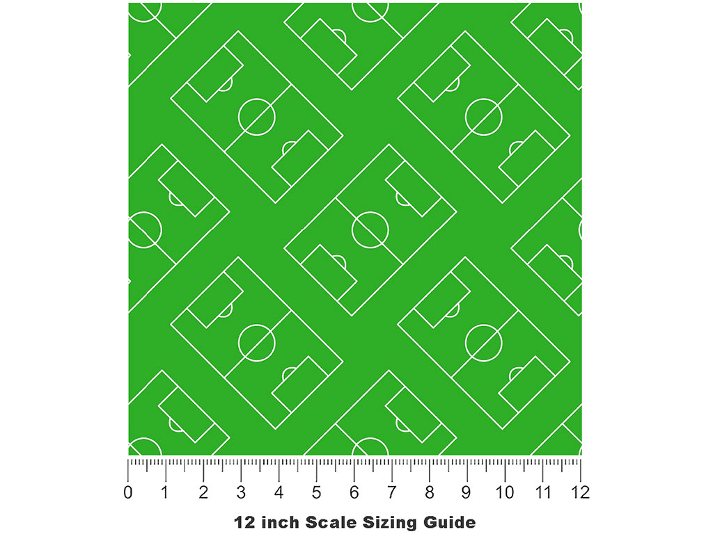 Green Pitch Sport Vinyl Film Pattern Size 12 inch Scale