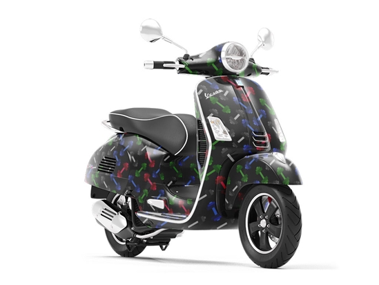 Free Weights Sport Vespa Scooter Wrap Film