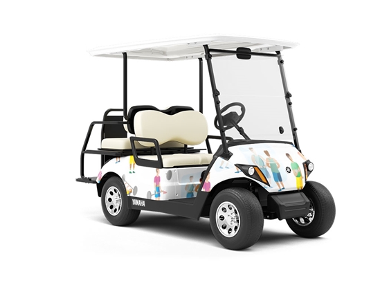 Weightlifting Gains Sport Wrapped Golf Cart