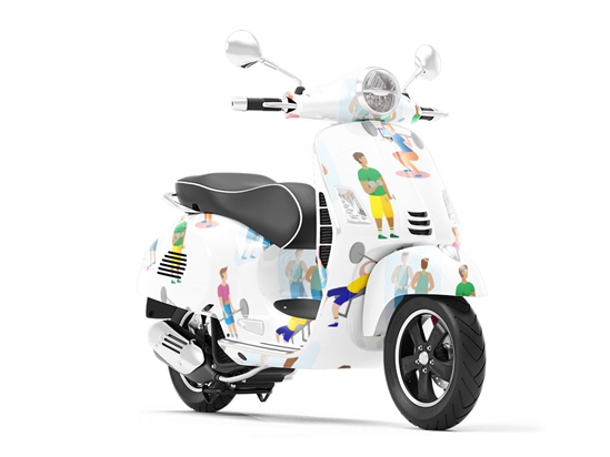 Weightlifting Gains Sport Vespa Scooter Wrap Film