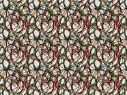 Fungal Growth Stained Glass Vinyl Wrap Pattern