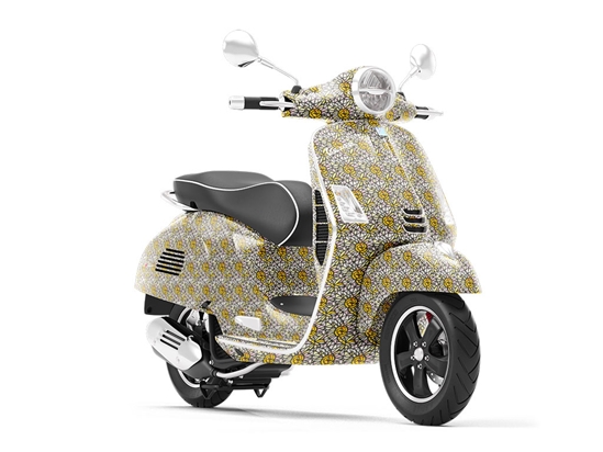 Pale Sunshine Stained Glass Vespa Scooter Wrap Film
