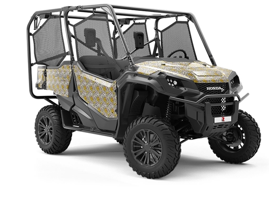 Pale Sunshine Stained Glass Utility Vehicle Vinyl Wrap