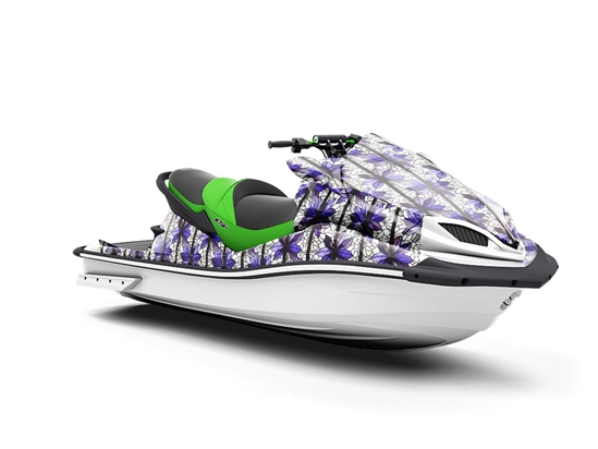 Plucking Petals Stained Glass Jet Ski Vinyl Customized Wrap