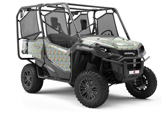 Rainbow Fragments Stained Glass Utility Vehicle Vinyl Wrap