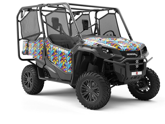 Rising Stalks Stained Glass Utility Vehicle Vinyl Wrap