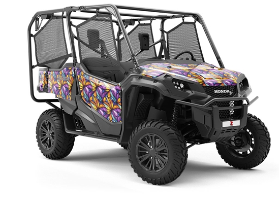 Smooth Petals Stained Glass Utility Vehicle Vinyl Wrap