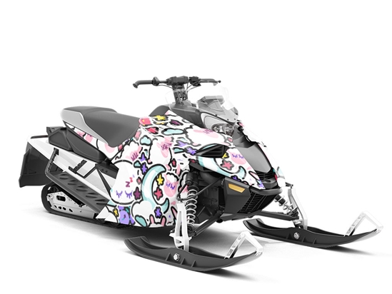 Count 'Em Up Sticker Bomb Custom Wrapped Snowmobile