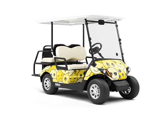 Express Yourself Sticker Bomb Wrapped Golf Cart