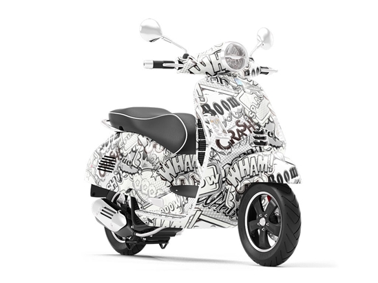 Funny Papers Sticker Bomb Vespa Scooter Wrap Film