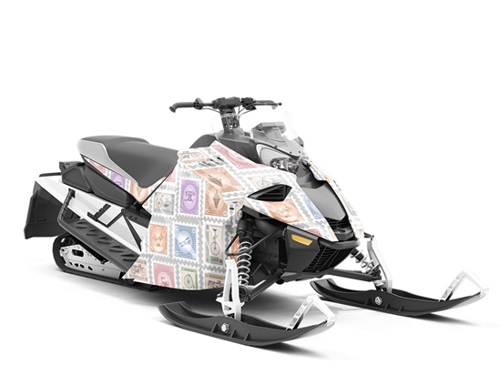 In Post Sticker Bomb Custom Wrapped Snowmobile