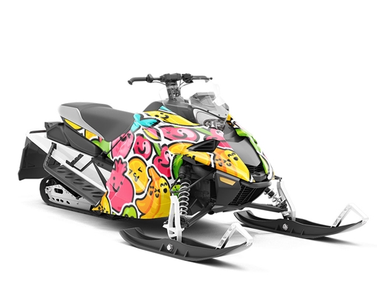 Naturally Sweet Sticker Bomb Custom Wrapped Snowmobile