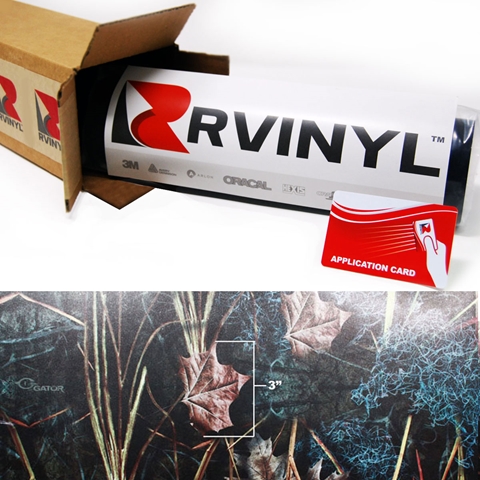 Rwraps™ Camouflage Vinyl Wrap Film - Swamp Camouflage (Discontinued)