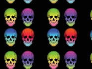 Hombre Skulls Tattoo Vinyl Wrap Pattern