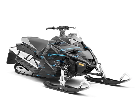 Cold Cobalt  Technology Custom Wrapped Snowmobile