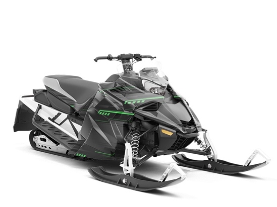 Dark Emerald  Technology Custom Wrapped Snowmobile