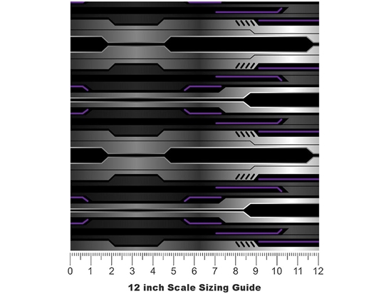 Dark Iris  Technology Vinyl Film Pattern Size 12 inch Scale