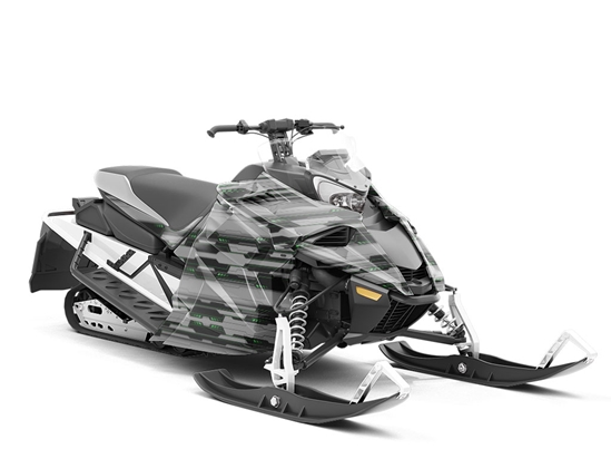 Rich Pine  Technology Custom Wrapped Snowmobile