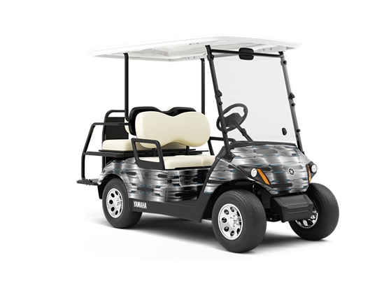 Silver Turquoise  Technology Wrapped Golf Cart