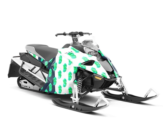 Monochrome Money Technology Custom Wrapped Snowmobile