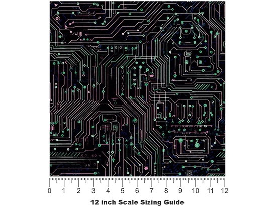 Complex Systems Technology Vinyl Film Pattern Size 12 inch Scale