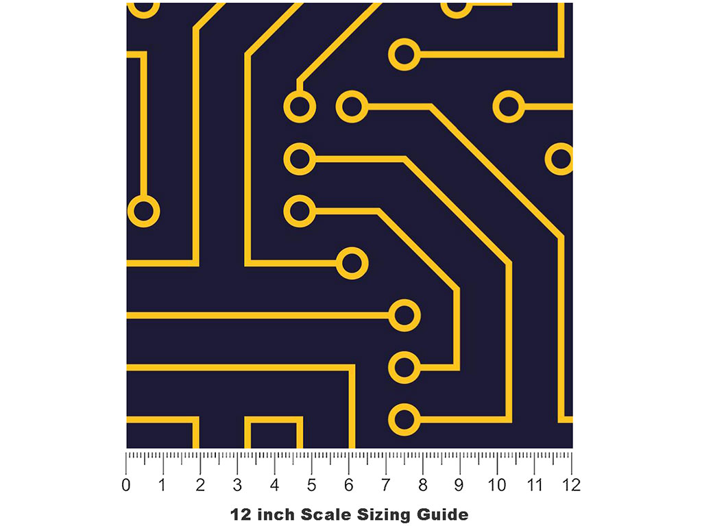 Golden Connectors Technology Vinyl Film Pattern Size 12 inch Scale