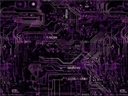 Neon Purple Technology Vinyl Wrap Pattern