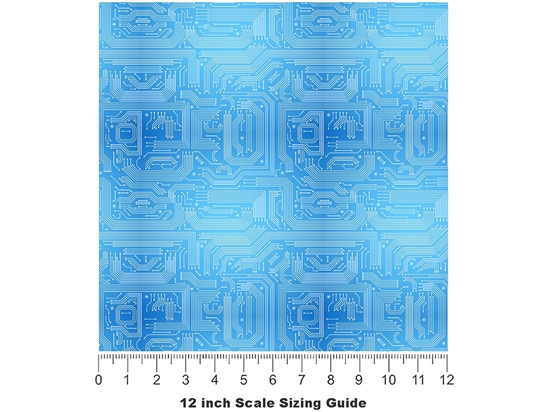 Perfect Blue Technology Vinyl Film Pattern Size 12 inch Scale