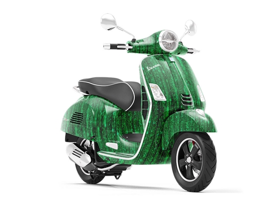 Green Matrix Technology Vespa Scooter Wrap Film