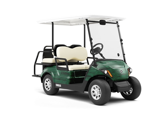 Green Distortion Technology Wrapped Golf Cart