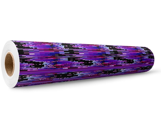 Purple Distortion Technology Wrap Film Wholesale Roll