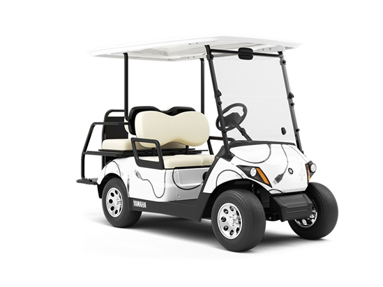 Black Cords Technology Wrapped Golf Cart