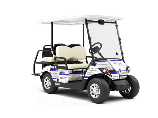 Classic Popups Technology Wrapped Golf Cart