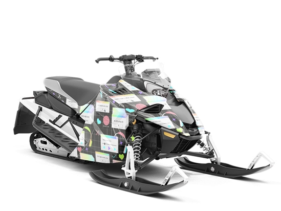 Positive Popups Technology Custom Wrapped Snowmobile