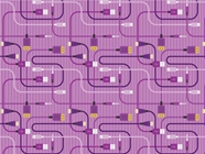 Purple Cords Technology Vinyl Wrap Pattern