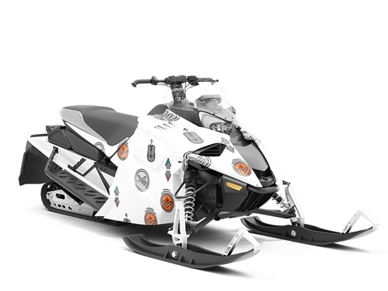Scrolling Along Technology Custom Wrapped Snowmobile