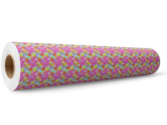 Bacterial Beauty Tie Dye Wrap Film Wholesale Roll