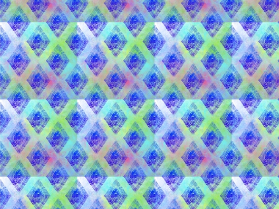 Diamond Ocean Tie Dye Vinyl Wrap Pattern
