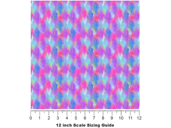 Painted Synthesis Tie Dye Vinyl Film Pattern Size 12 inch Scale