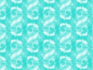 Seafoam Spirals Tie Dye Vinyl Wrap Pattern