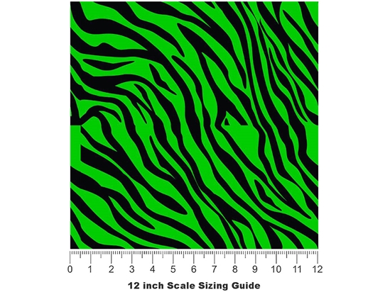 Green Tiger Vinyl Film Pattern Size 12 inch Scale