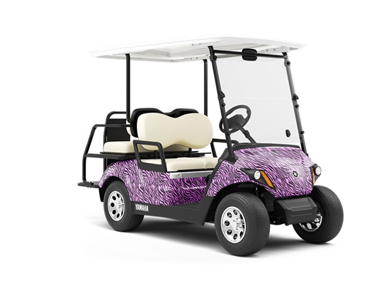 Pink Tiger Wrapped Golf Cart