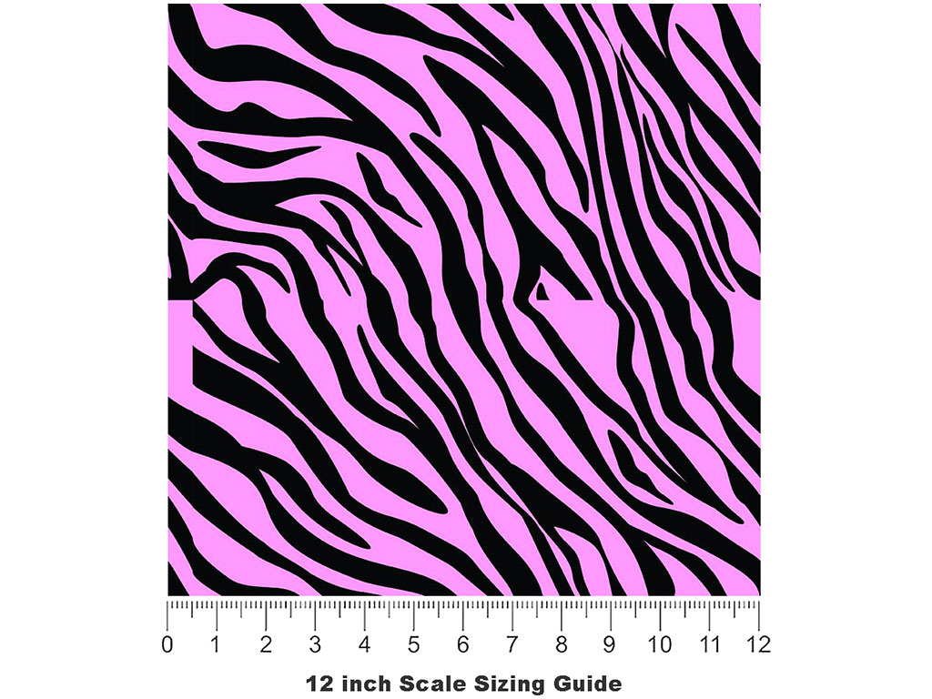 Pink Tiger Vinyl Film Pattern Size 12 inch Scale