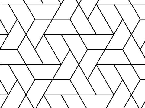 Rwraps™ Classic Tile Print Vinyl Wrap Film - Rhomboid Triangles