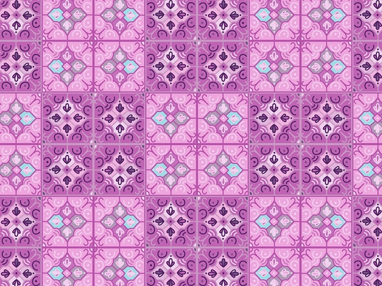 Foxglove Tile Vinyl Wrap Pattern