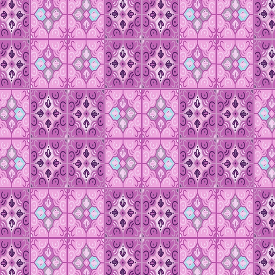 Foxglove Tile Vinyl Wrap Pattern