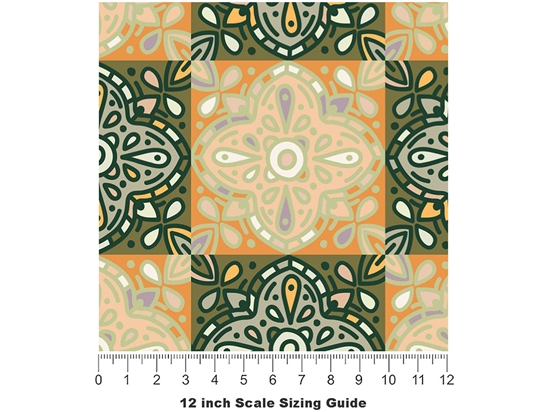 Gladiolus Tile Vinyl Film Pattern Size 12 inch Scale