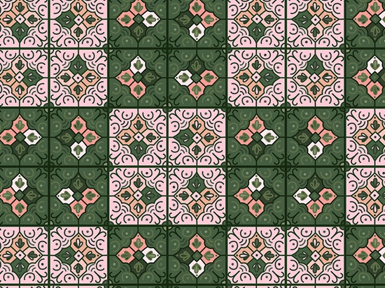 Lady's Mantle Tile Vinyl Wrap Pattern