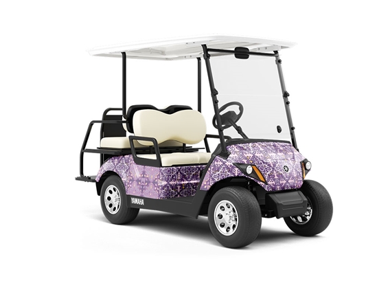 Mountain Cornflower Tile Wrapped Golf Cart